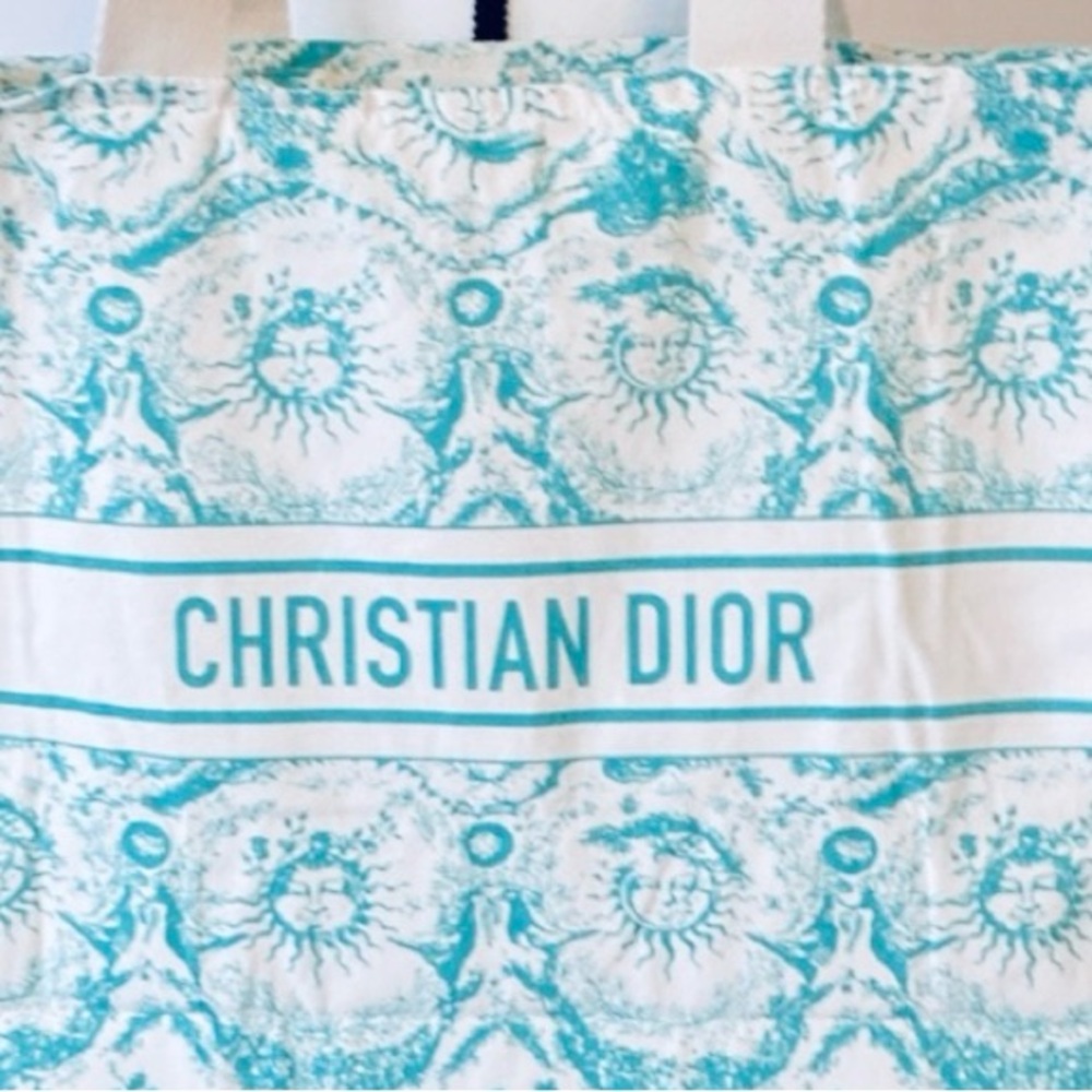 💚Dior Linen Green Tote GWP - Picture 4 of 10